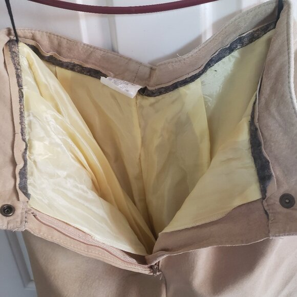 Suede fully lined women's pants - Picture 2 of 6